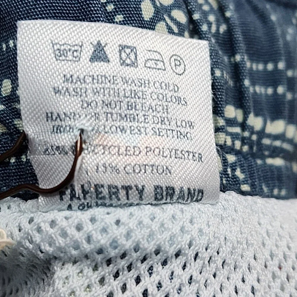 NWT Faherty Men's Blue Swim Beacon Trunks Size S